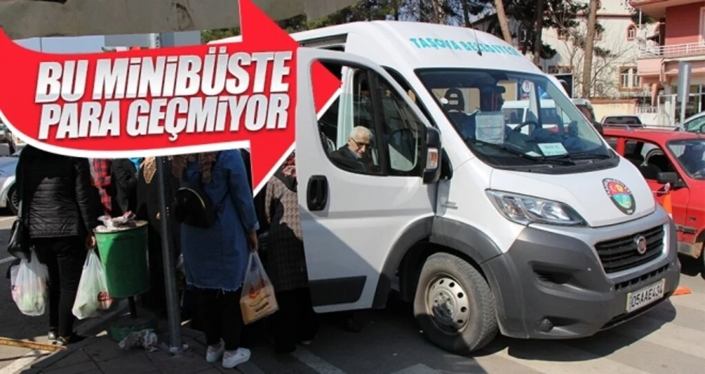 Bu minibüste para geçmiyor