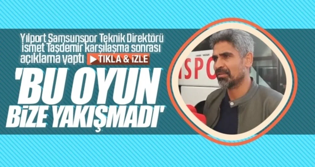 'Bu oyun bize yakışmadı'