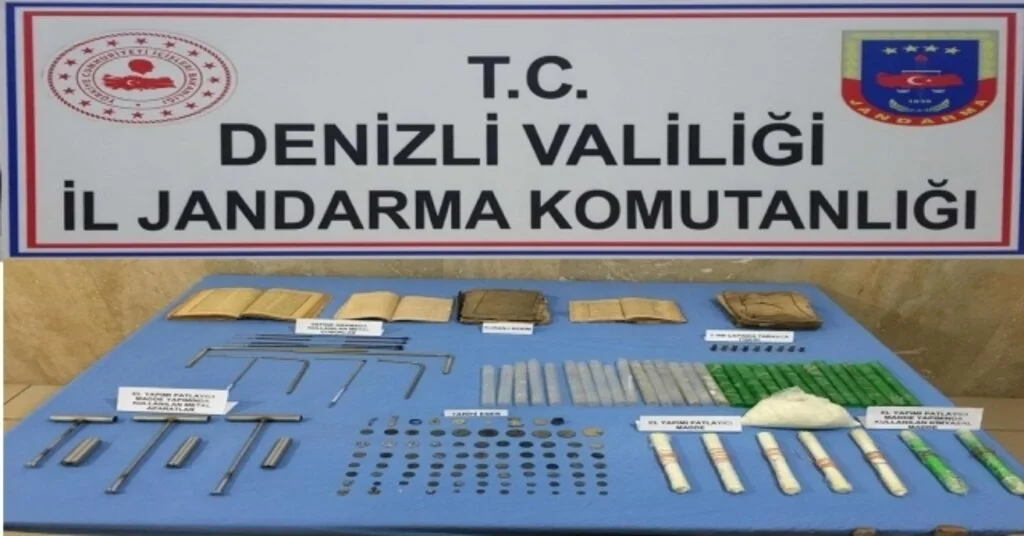 El Yapımı Patlayıcıyla Kazı Yaparken Yakalandılar