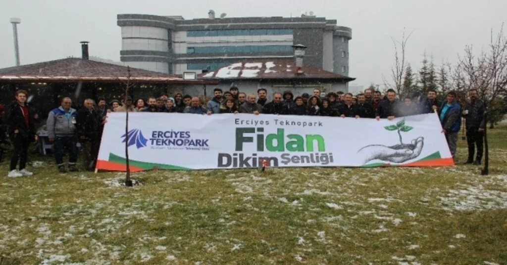 Erciyes Teknoparkta 3.fidan Dikim Şenliği Düzenlendi