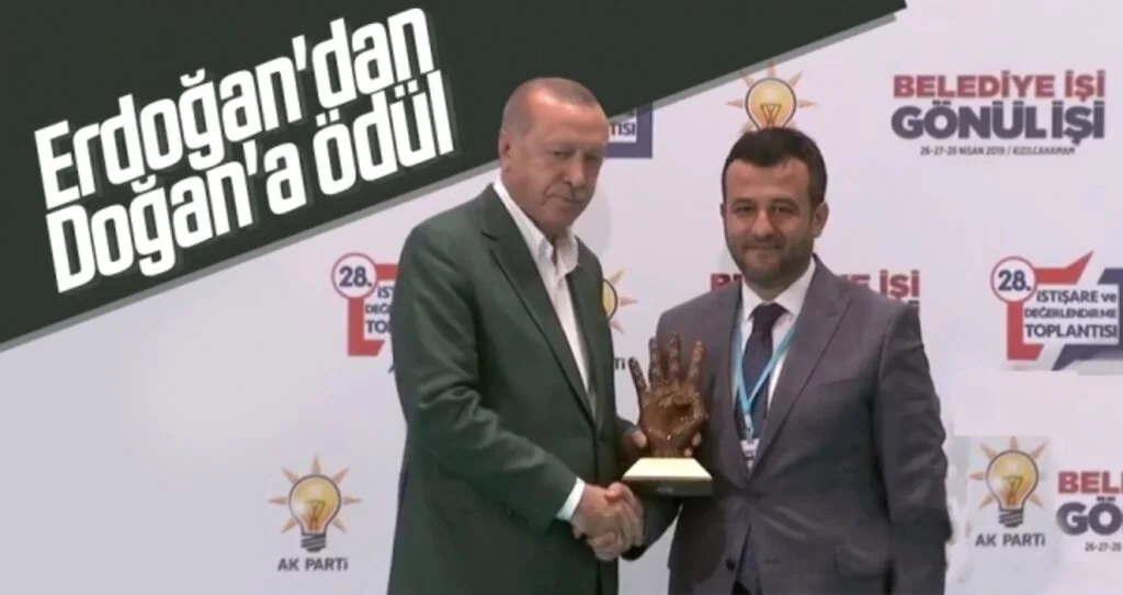 Erdoğan'dan Doğan'a ödül
