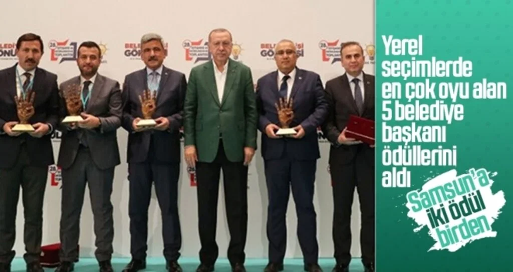 Erdoğan'dan Samsun'a Ödül