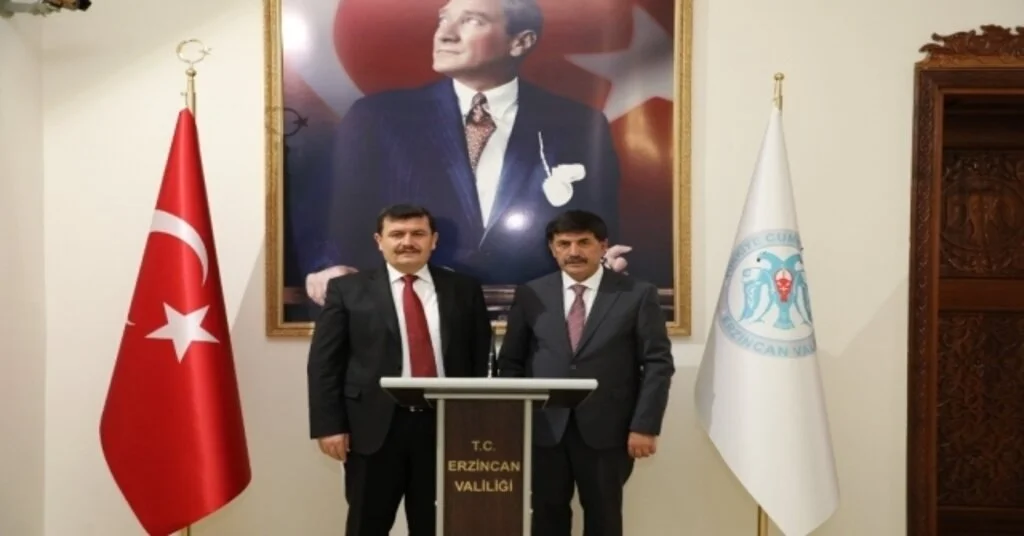 Erzincanın Yeni Belediye Başkanı Bekir Aksundan, Vali Arslantaşa Ziyaret