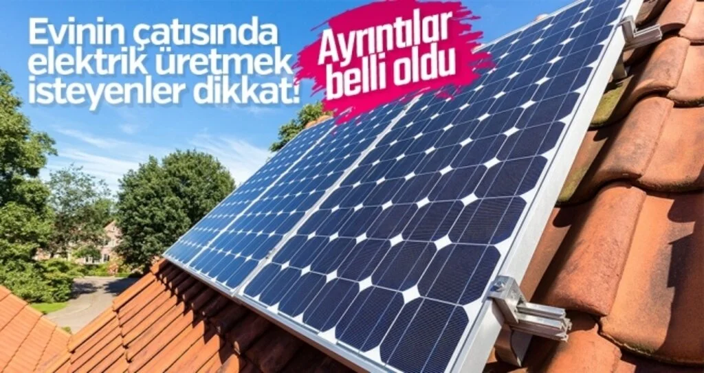 Evinin Çatısında Elektrik Üretmek İsteyenler Dikkat! Ayrıntılar Belli Oldu