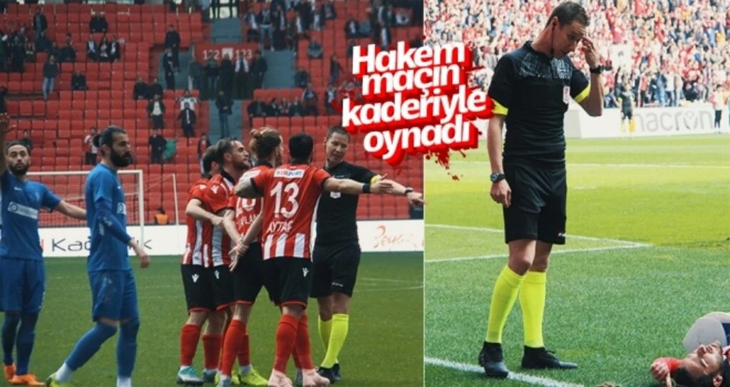 Hakem Maçın Kaderiyle Oynadı