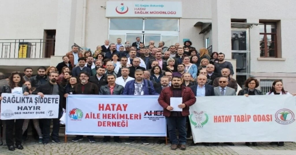 Hatayda Sağlıkta Şiddet Protestosu