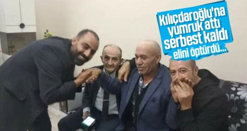 Kılıçdaroğlu'na yumruk attı, serbest kalınca elini öptürdü...