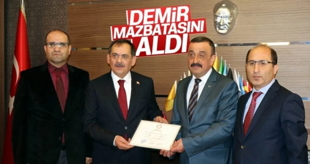 Mustafa Demir mazbatasını aldı