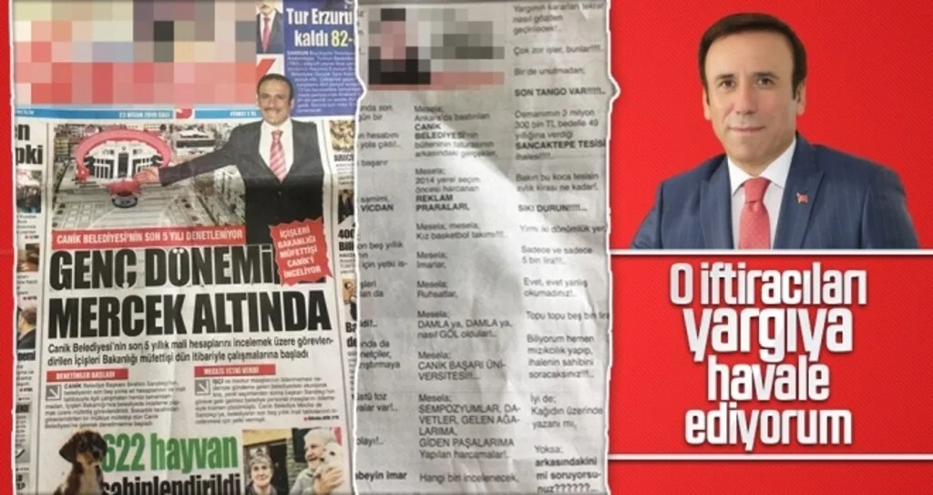 O İftiracıları Yargıya Havale Ediyorum