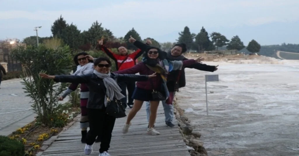 (Özel) Beyaz Cennette Gün Batımı Turistleri Mest Etti