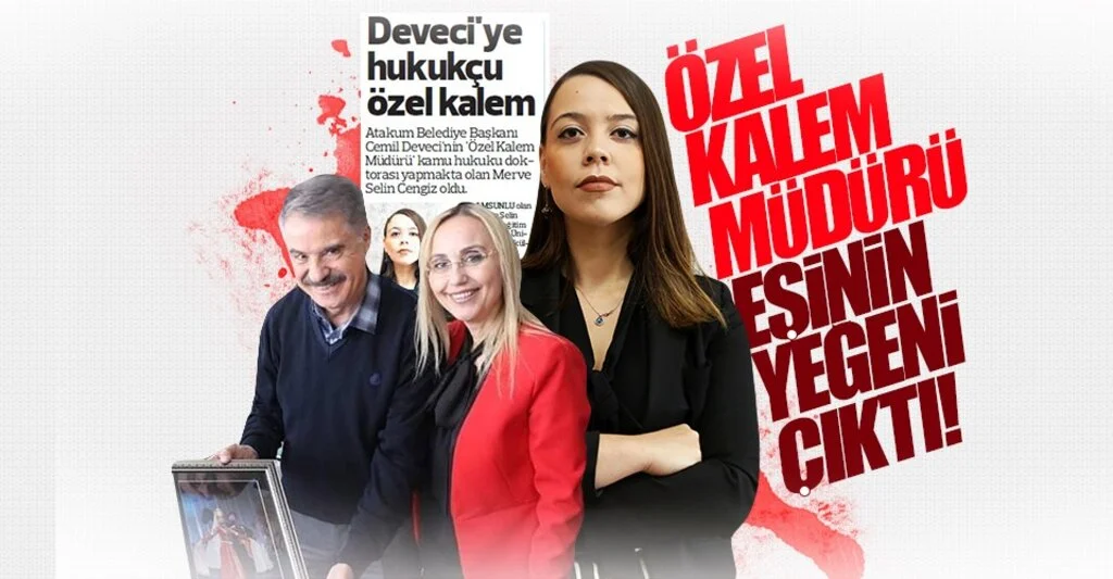 Özel kalem müdürü eşinin yeğeni çıktı!