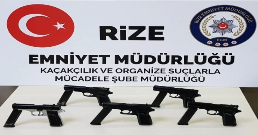 Rizede Silah Kaçakçılarına Ağır Darbe