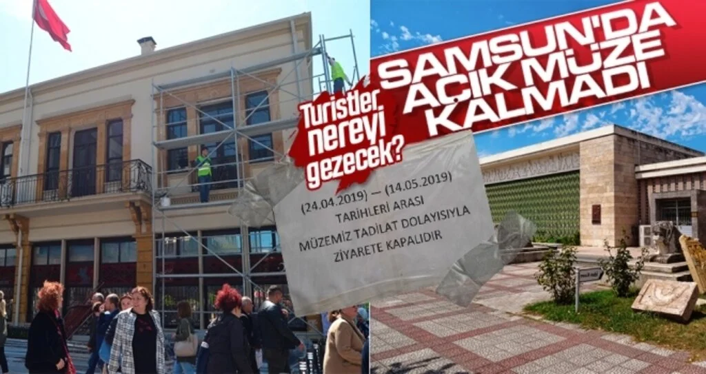 Samsun'da açık müze kalmadı 