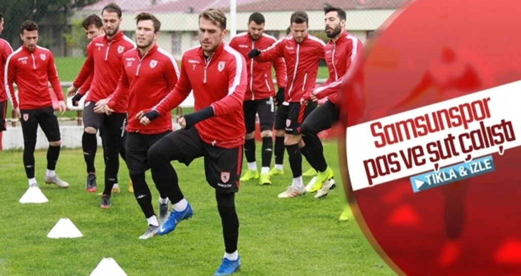 Samsunspor pas ve şut çalıştı