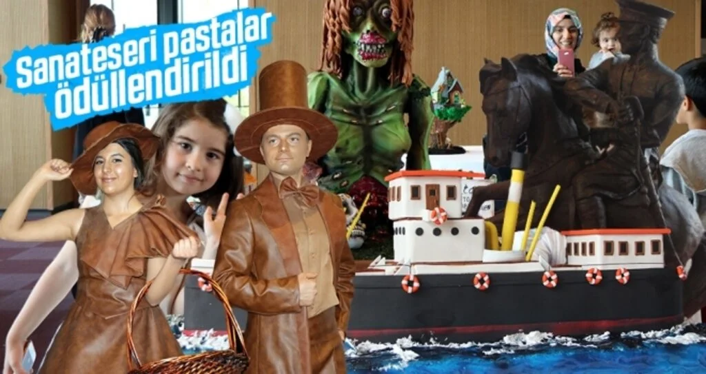 Sanat eseri pastalar ödüllendirildi 