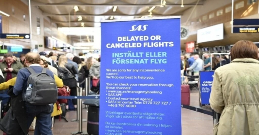 Sas Havayolu Pilotları Greve Gitti