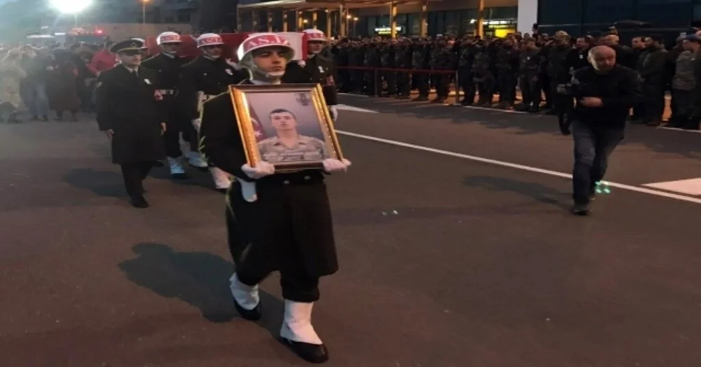 Şehit  Şahinin Cenazesi Memleketine Getirildi