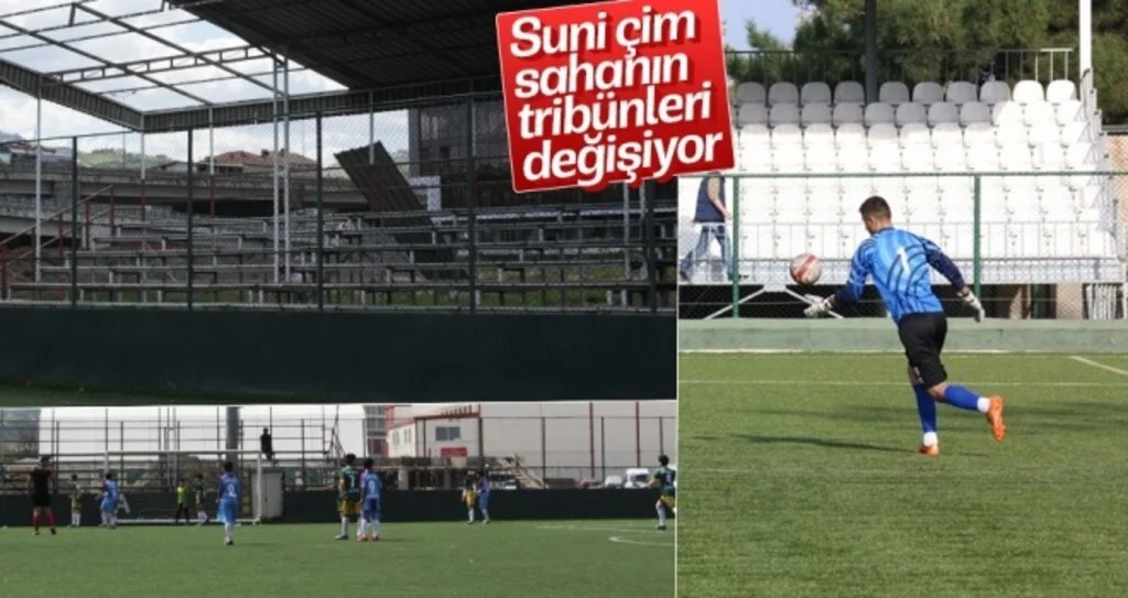 Suni Çim Sahanın Tribünleri Değişiyor
