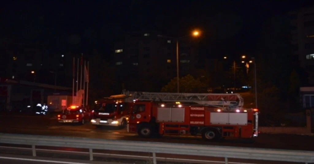 Tekirdağda Gaz Kaçağı Alarmı