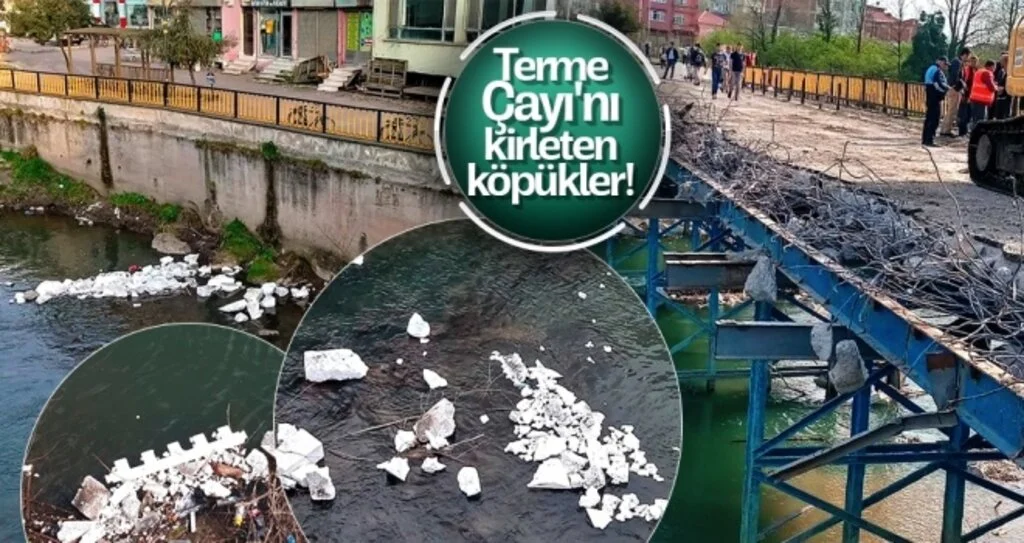 Terme Çayı'nı kirleten köpükler!