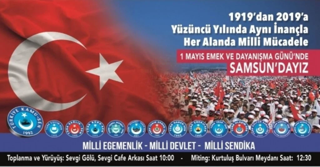 Türkiye Kamu Sen 1 Mayısı Samsunda Kutlayacak
