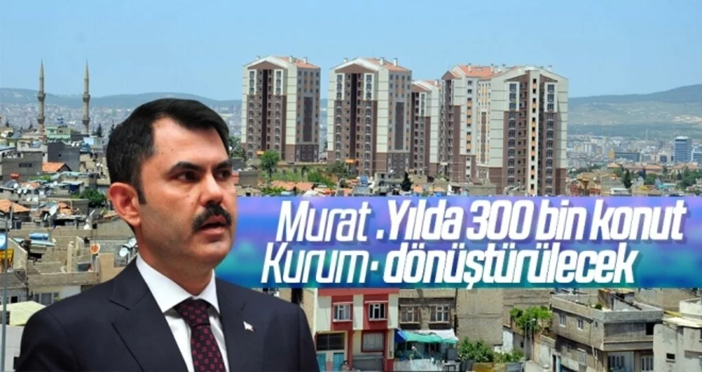 'Yılda 300 bin konutun dönüşümü sağlanacak'