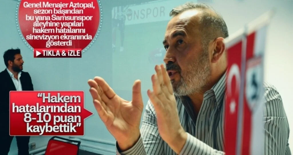 Yılport Samsunspor Kulübü Başkanı İsmail Uyanık: “Hakem hatalarından 8-10 puan kaybettik”
