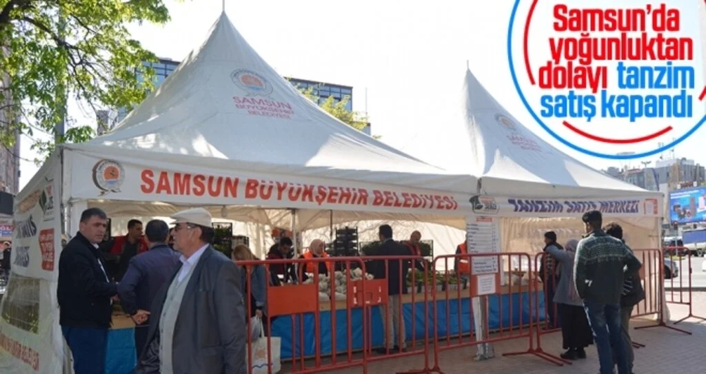 Yoğunluktan dolayı tanzim satış kapandı