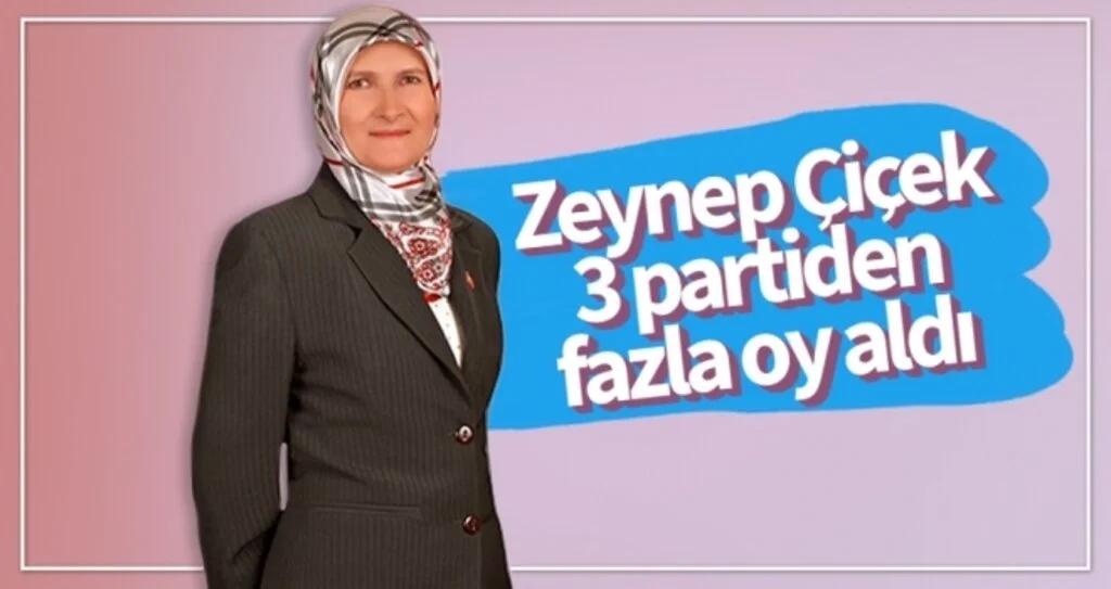 Zeynep Çiçek 3 Partiden Fazla Oy Aldı