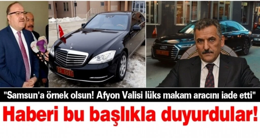 Afyon Valisi, A8 Pahalı Dedi İade Etti