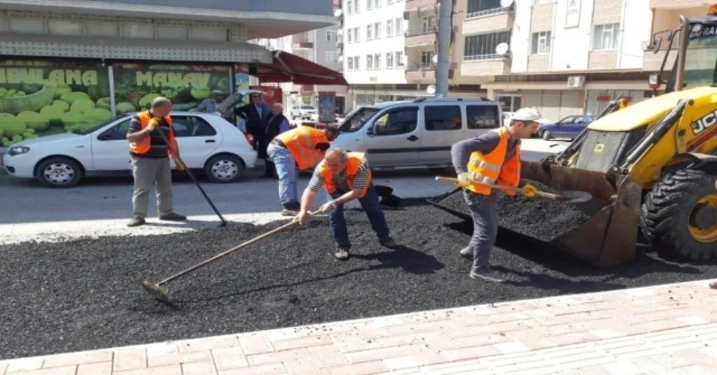 Bafrada Asfalt Çalışmaları