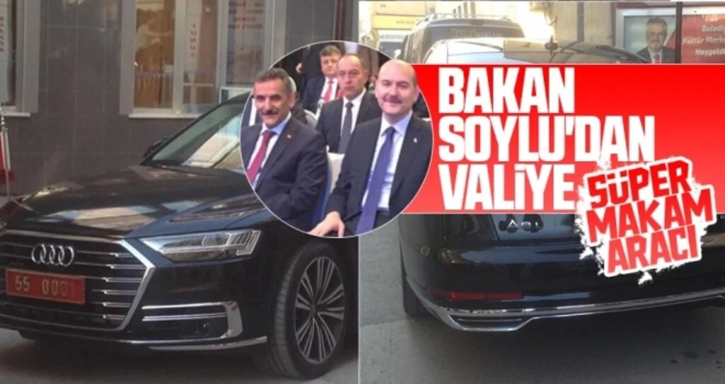 Bakan Soylu'dan Valiye 'süper makam' aracı 