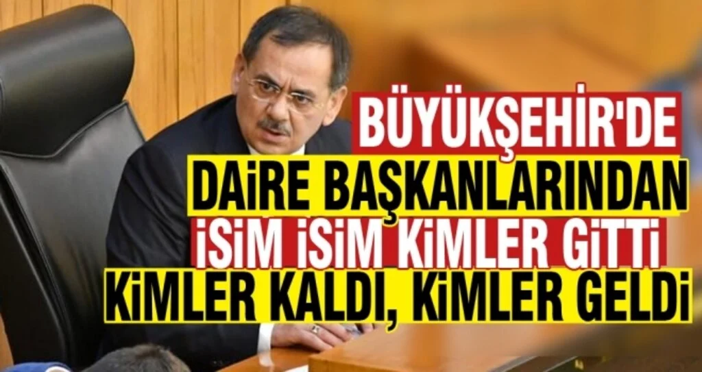Başkan Mustafa Demir Kimleri Görevden Aldı