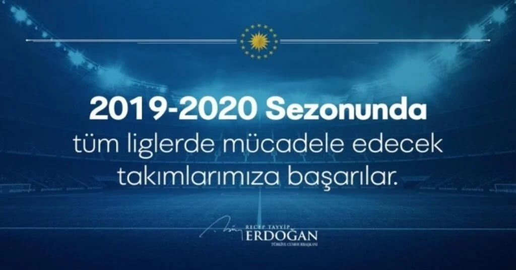 Cumhurbaşkanı Erdoğandan Süper Lige Çıkan Takımlara Tebrik