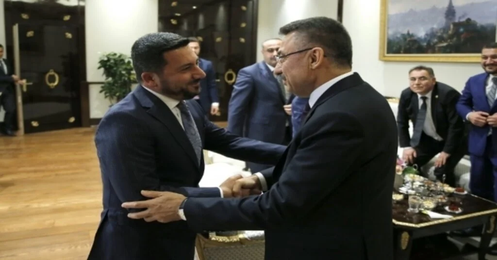 Cumhurbaşkanı Yardımcısı Fuat Oktay, Belediye Başkanı Rasim Arıyı Kabul Etti
