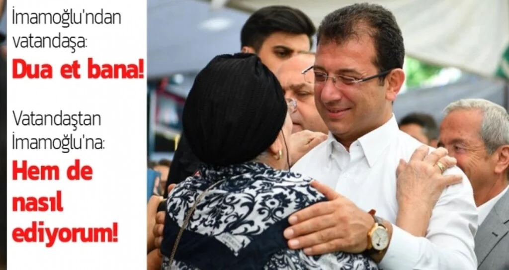 Ekrem İmamoğlu'ndan vatandaşa: Dua et bana! Hem de nasıl ediyorum!