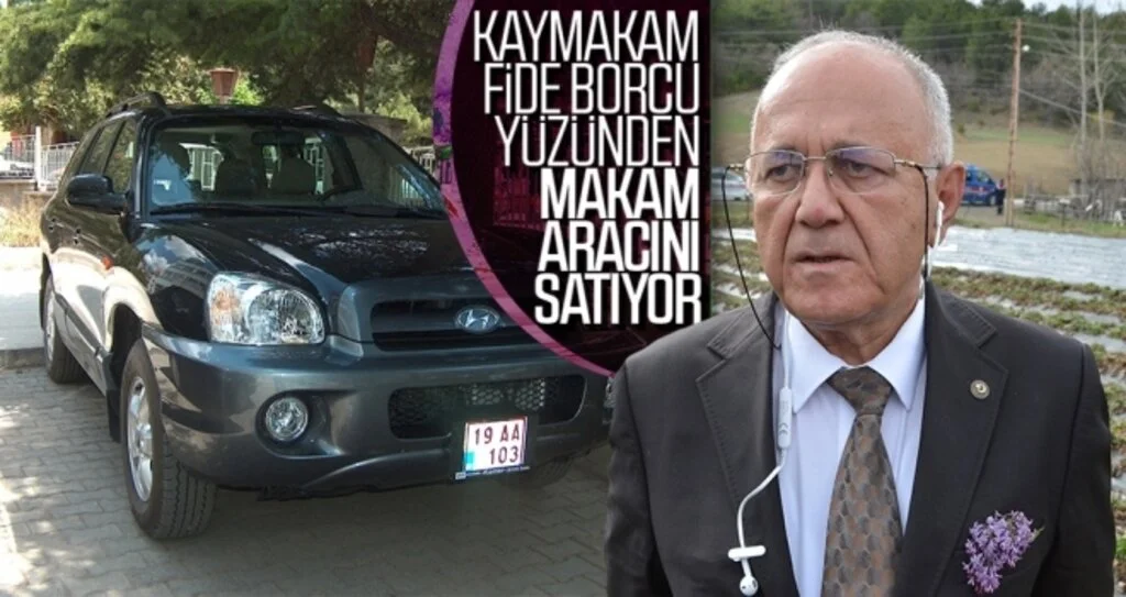 Fide borcu yüzünden makam aracını satıyor