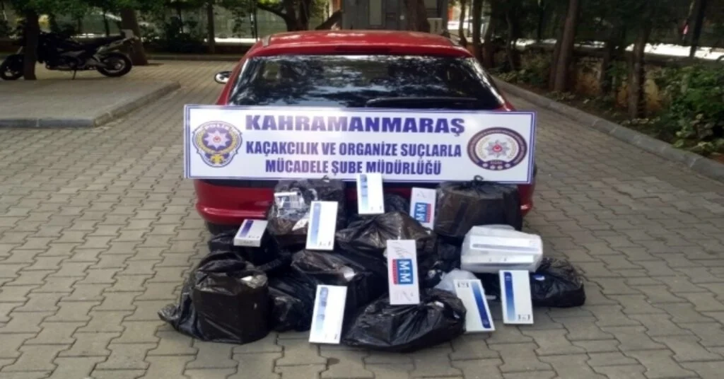 Kahramanmaraşta Kaçak Sigara Operasyonu: 3 Gözaltı