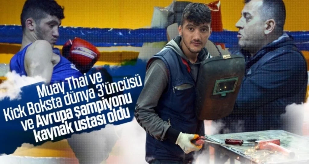 Muay Thai ve Kick Boksta dünya 3’üncüsü ve Avrupa şampiyonu Sercan Koç kaynak ustası oldu