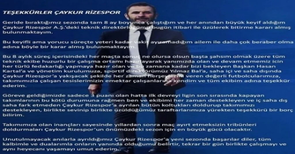 Okan Buruk: “Ailemle Daha Çok Beraber Olma Adına Böyle Bir Karar Aldım”