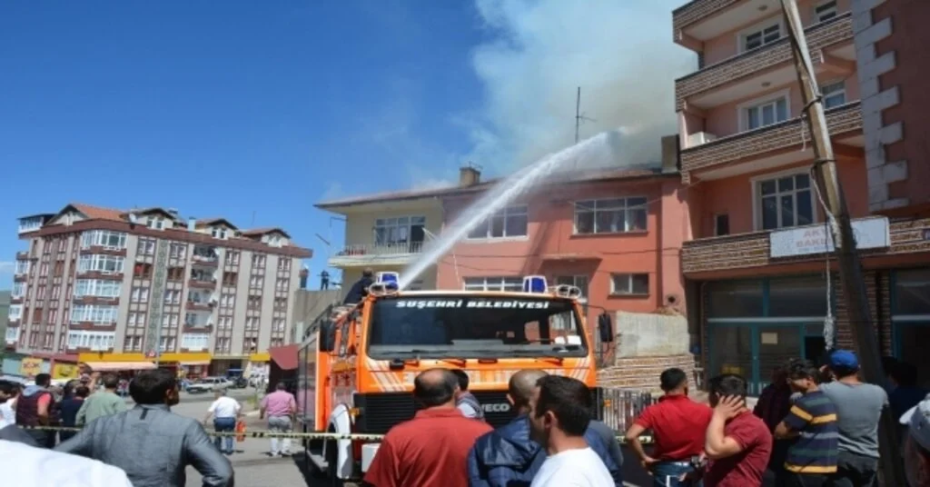 Sivasta Korkutan Yangın