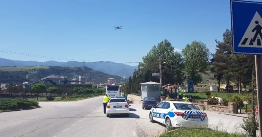 Trafikte Bayram Öncesi Drone Destekli Denetimler Arttı