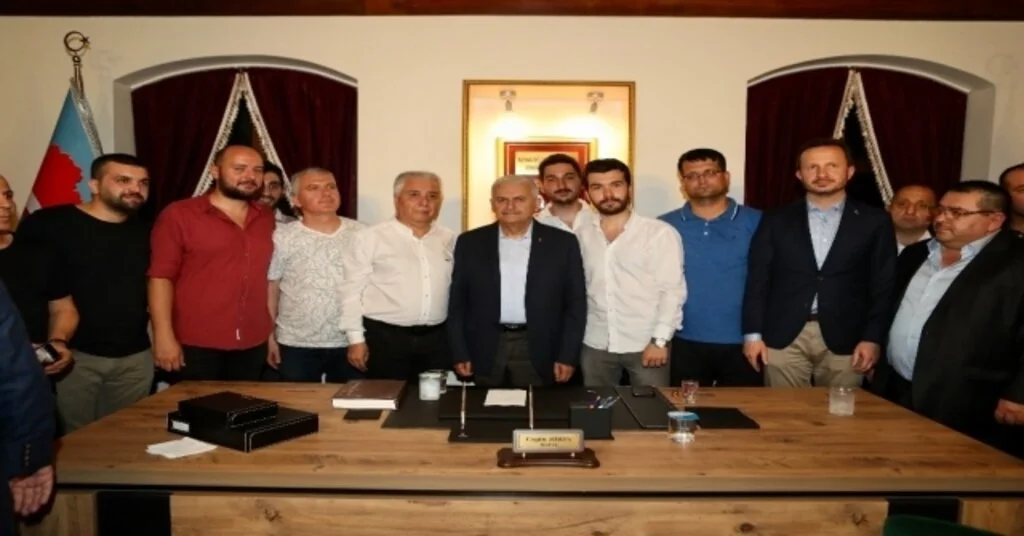 Binali Yıldırımdan Manav Türkleri Dernekleri Federasyonu Ziyareti