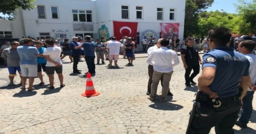 Bozcaadada Gergin Anlar