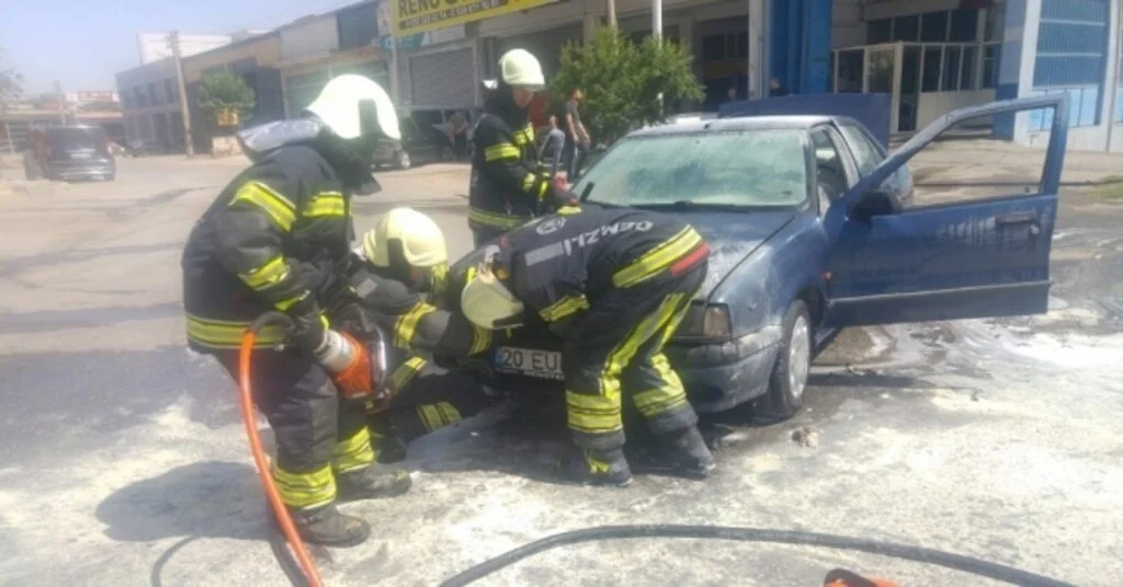 Denizlide Araç Yangını