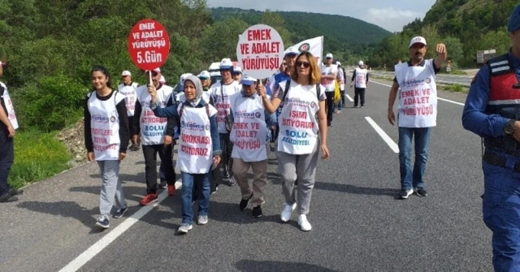 Emek Ve Adalet Yürüyüşü Beşinci Gününde