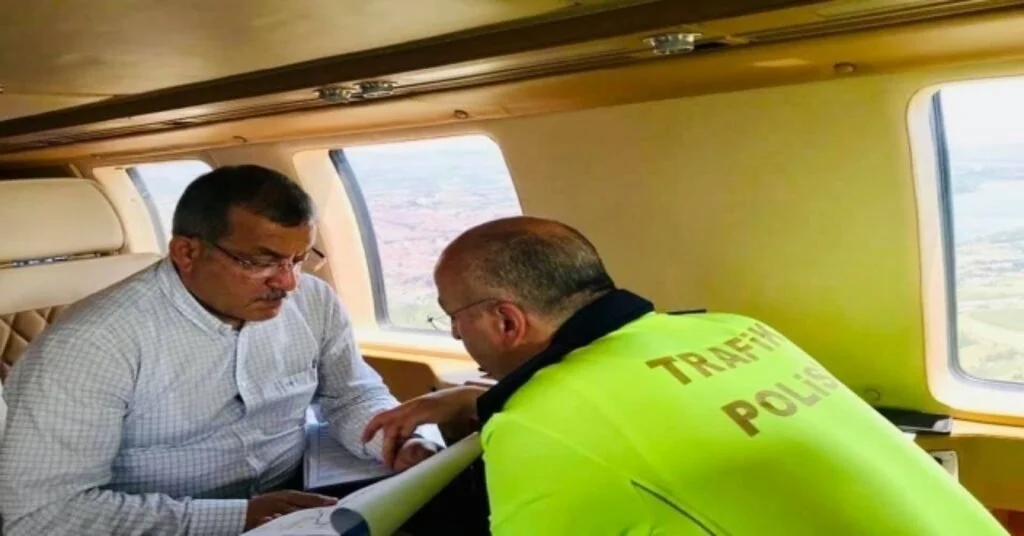 Emniyet Genel Müdürü Uzunkaya, Trafik Tedbirlerini Havadan Denetledi