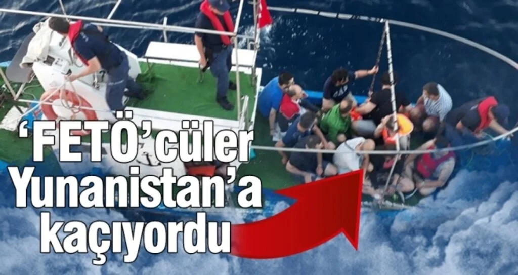 FETÖ şüphelileri tekneyle Yunanistan'a kaçarken yakalandı
