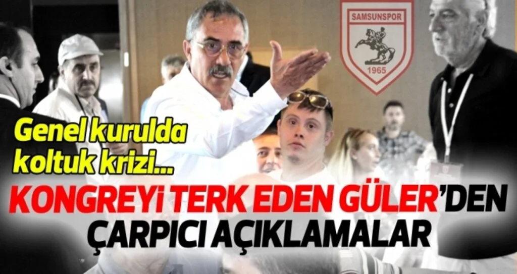 Genel kurulda koltuk krizi! Başkan Güler kongre terk etti