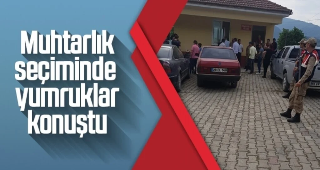 Muhtarlık seçiminde yumruklar konuştu